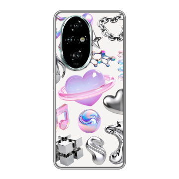 Силиконовый чехол на Honor 200 Pro с принтом Y2K