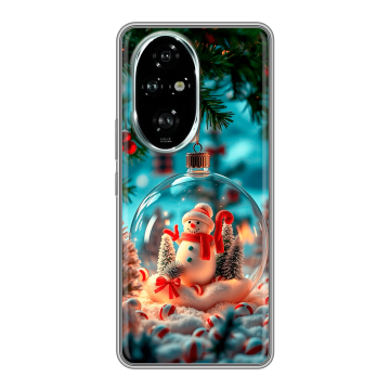 Силиконовый чехол на Honor 200 Pro с принтом Новый год