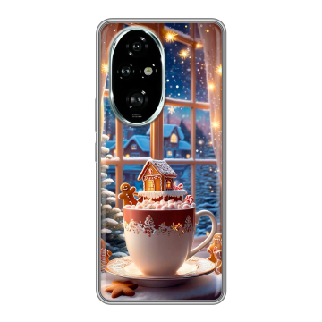 Силиконовый чехол на Honor 200 Pro с принтом Новый год