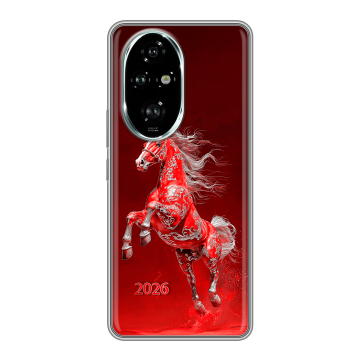 Силиконовый чехол на Honor 200 Pro с принтом Новый год