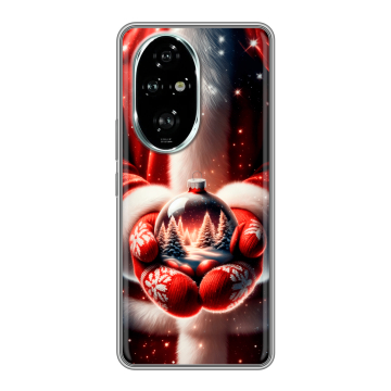 Силиконовый чехол на Honor 200 Pro с принтом Новый год