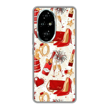Силиконовый чехол на Honor 200 Pro с принтом Новый год