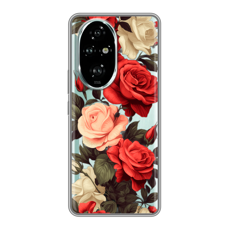 Силиконовый чехол на Honor 200 Pro с принтом Розы Силиконовый чехол на Honor 200 Pro с принтом Розы
