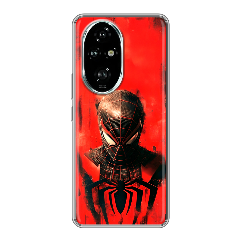 Силиконовый чехол на Honor 200 Pro с принтом человек паук spiderman Силиконовый чехол на Honor 200 Pro с принтом человек паук spiderman