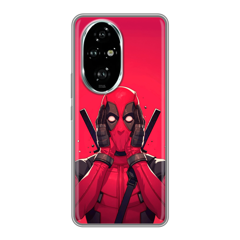 Силиконовый чехол на Honor 200 Pro с принтом Дедпул Deadpool Силиконовый чехол на Honor 200 Pro с принтом Дедпул Deadpool