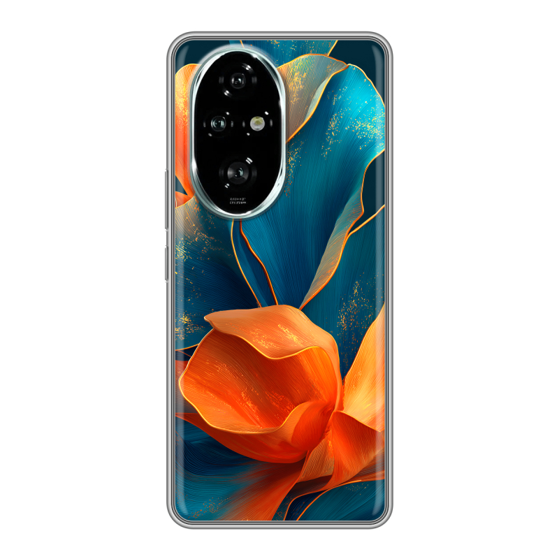 Силиконовый чехол на Honor 200 Pro с принтом Цветы Силиконовый чехол на Honor 200 Pro с принтом Цветы