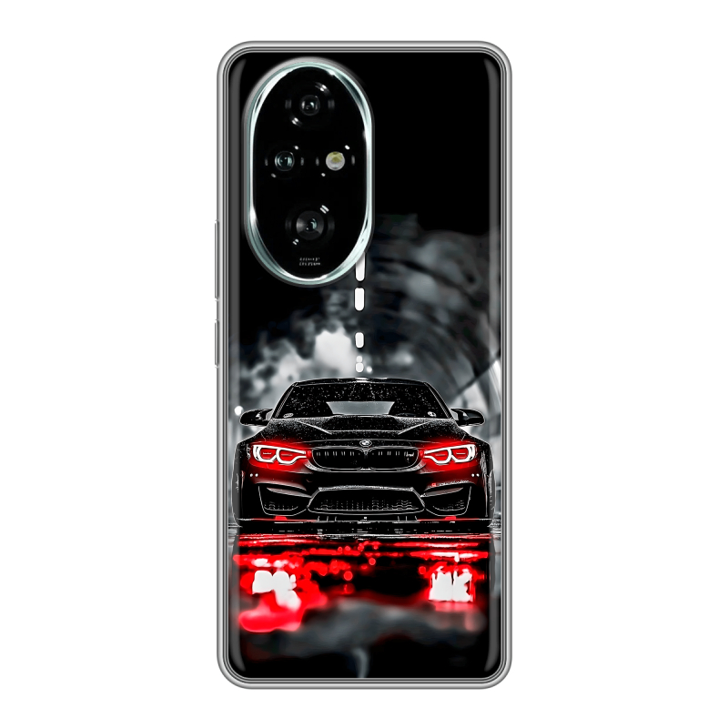 Силиконовый чехол на Honor 200 Pro с принтом BMW БМВ Силиконовый чехол на Honor 200 Pro с принтом BMW БМВ