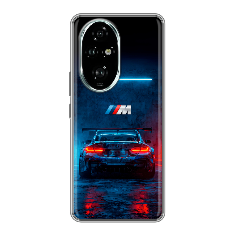 Силиконовый чехол на Honor 200 Pro с принтом BMW БМВ Силиконовый чехол на Honor 200 Pro с принтом BMW БМВ
