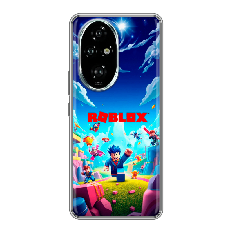 Силиконовый чехол на Honor 200 Pro с принтом Roblox Роблокс Силиконовый чехол на Honor 200 Pro с принтом Roblox Роблокс