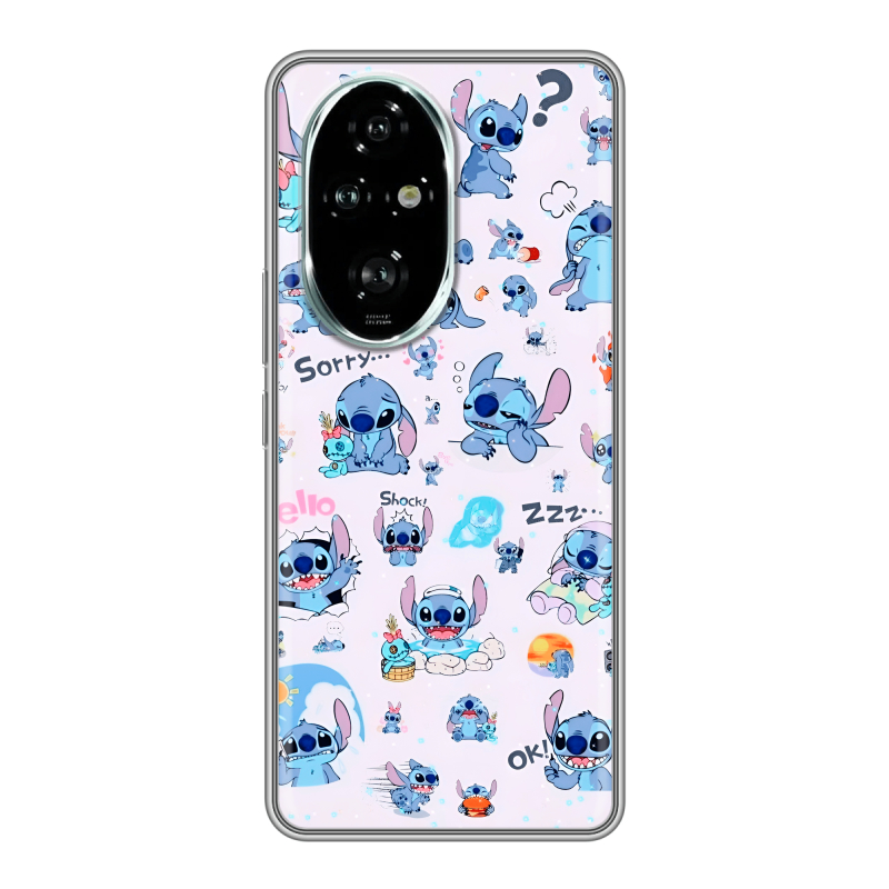 Силиконовый чехол на Honor 200 Pro с принтом Лило и Стич Силиконовый чехол на Honor 200 Pro с принтом Лило и Стич