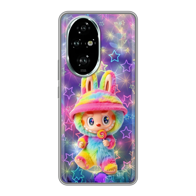 Силиконовый чехол на Honor 200 Pro с принтом Labubu Лабубу Силиконовый чехол на Honor 200 Pro с принтом Labubu Лабубу