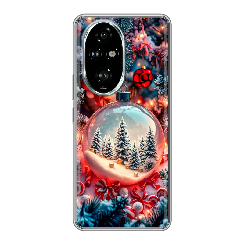 Силиконовый чехол на Honor 200 Pro с принтом Новый год Силиконовый чехол на Honor 200 Pro с принтом Новый год