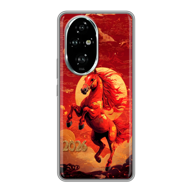 Силиконовый чехол на Honor 200 Pro с принтом Новый год Силиконовый чехол на Honor 200 Pro с принтом Новый год