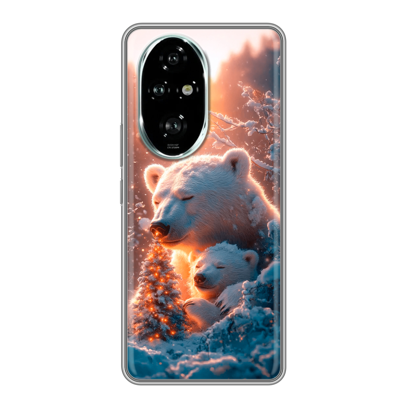 Силиконовый чехол на Honor 200 Pro с принтом Новый год Силиконовый чехол на Honor 200 Pro с принтом Новый год