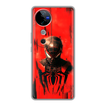 Силиконовый чехол на Vivo V40 5G с принтом человек паук spiderman