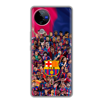 Силиконовый чехол на Vivo V40 5G с принтом Барселона Barcelona