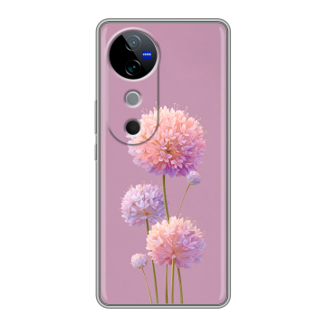Силиконовый чехол на Vivo V40 5G с принтом Цветы