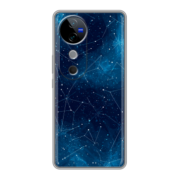 Силиконовый чехол на Vivo V40 5G с принтом Космос звезды