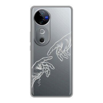 Силиконовый чехол на Vivo V40 5G с принтом Сотворение мира