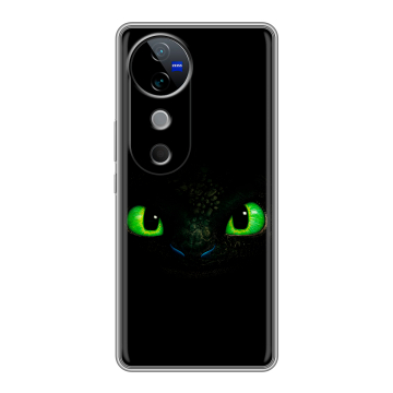 Силиконовый чехол на Vivo V40 5G с принтом Как приручить дракона