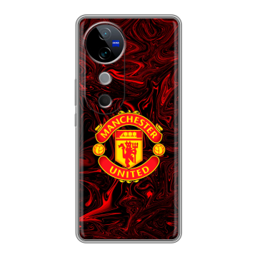 Силиконовый чехол на Vivo V40 5G с принтом Manchester United