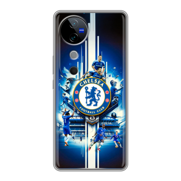 Силиконовый чехол на Vivo V40 5G с принтом Chelsea Челси