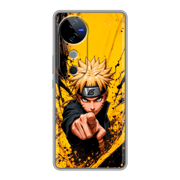 Силиконовый чехол на Vivo V40 5G с принтом Naruto Наруто