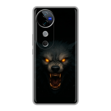 Силиконовый чехол на Vivo V40 5G с принтом Волк
