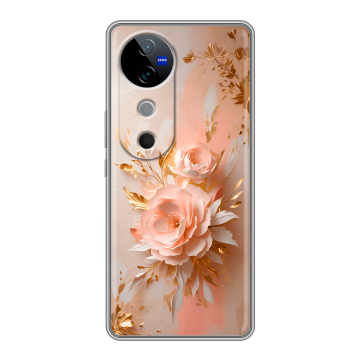 Силиконовый чехол на Vivo V40 5G с принтом женский