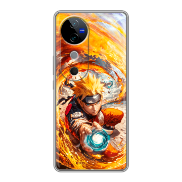 Силиконовый чехол на Vivo V40 5G с принтом Аниме Наруто Naruto