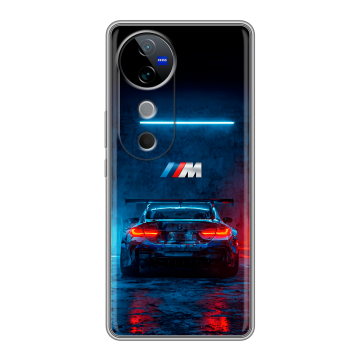 Силиконовый чехол на Vivo V40 5G с принтом BMW БМВ