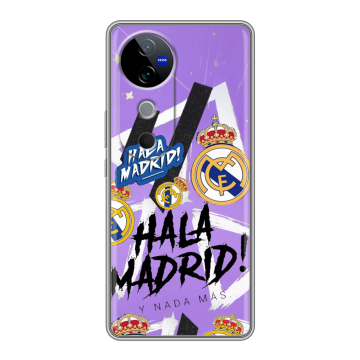 Силиконовый чехол на Vivo V40 5G с принтом Real Madrid Реал Мадрид
