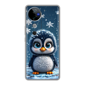 Силиконовый чехол на Vivo V40 5G с принтом Новый год