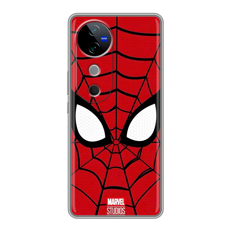 Силиконовый чехол на Vivo V40 5G с принтом человек паук spiderman Силиконовый чехол на Vivo V40 5G с принтом человек паук spiderman