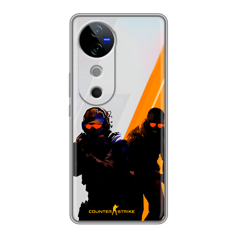 Силиконовый чехол на Vivo V40 5G с принтом Контер страйк Counter strike Силиконовый чехол на Vivo V40 5G с принтом Контер страйк Counter strike