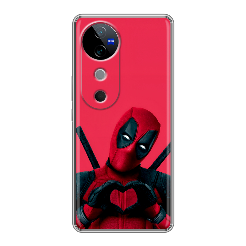 Силиконовый чехол на Vivo V40 5G с принтом Дедпул Deadpool Силиконовый чехол на Vivo V40 5G с принтом Дедпул Deadpool