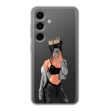 Силиконовый чехол на Samsung Galaxy S24 FE с принтом Женские принты