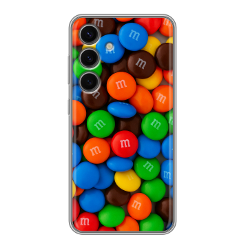 Силиконовый чехол на Samsung Galaxy S24 FE с принтом Конфеты