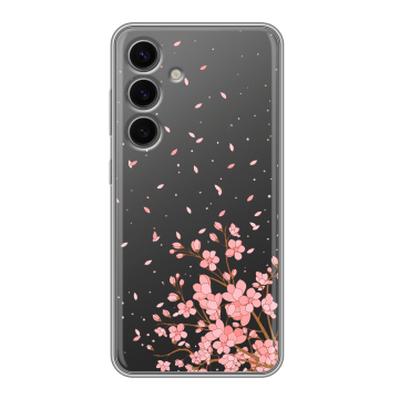 Силиконовый чехол на Samsung Galaxy S24 FE с принтом Ветка сакуры Силиконовый чехол на Samsung Galaxy S24 FE с принтом Ветка сакуры