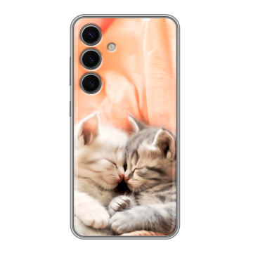 Силиконовый чехол на Samsung Galaxy S24 FE с принтом Котята Силиконовый чехол на Samsung Galaxy S24 FE с принтом Котята