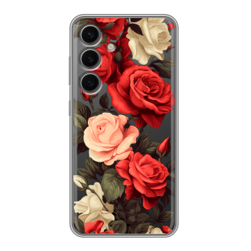 Силиконовый чехол на Samsung Galaxy S24 FE с принтом Розы Силиконовый чехол на Samsung Galaxy S24 FE с принтом Розы