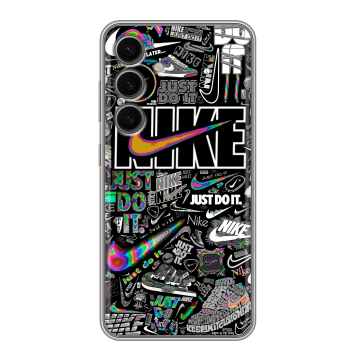 Силиконовый чехол на Samsung Galaxy S24 FE с принтом Найк Силиконовый чехол на Samsung Galaxy S24 FE с принтом Найк