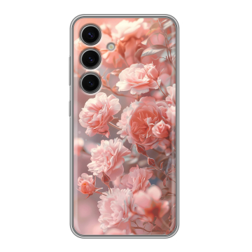 Силиконовый чехол на Samsung Galaxy S24 FE с принтом Розовые розы Силиконовый чехол на Samsung Galaxy S24 FE с принтом Розовые розы