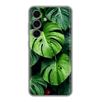 Силиконовый чехол на Samsung Galaxy S24 FE с принтом Листья Силиконовый чехол на Samsung Galaxy S24 FE с принтом Листья