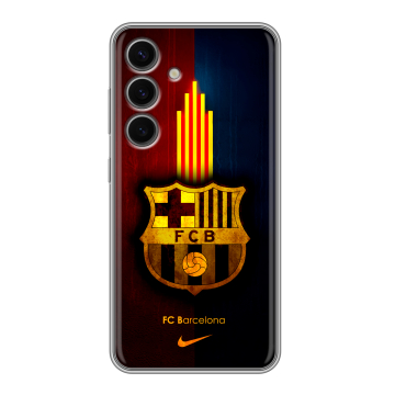 Силиконовый чехол на Samsung Galaxy S24 FE с принтом Барселона Barcelona