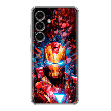Силиконовый чехол на Samsung Galaxy S24 FE с принтом Железный человек Ironman Силиконовый чехол на Samsung Galaxy S24 FE с принтом Железный человек Ironman