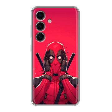 Силиконовый чехол на Samsung Galaxy S24 FE с принтом Дедпул Deadpool Силиконовый чехол на Samsung Galaxy S24 FE с принтом Дедпул Deadpool