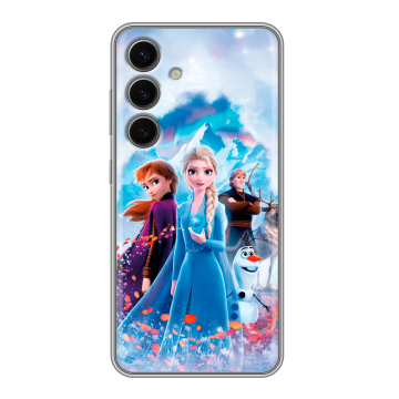 Силиконовый чехол на Samsung Galaxy S24 FE с принтом Холодное сердце Frozen Силиконовый чехол на Samsung Galaxy S24 FE с принтом Холодное сердце Frozen