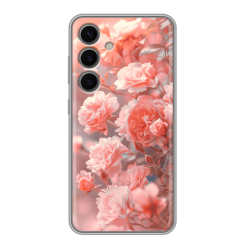 Силиконовый чехол на Samsung Galaxy S24 FE с принтом Розы цветы Силиконовый чехол на Samsung Galaxy S24 FE с принтом Розы цветы