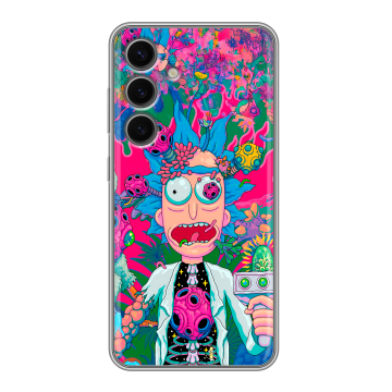 Силиконовый чехол на Samsung Galaxy S24 FE с принтом Рик и Морти Rick Morty Силиконовый чехол на Samsung Galaxy S24 FE с принтом Рик и Морти Rick Morty